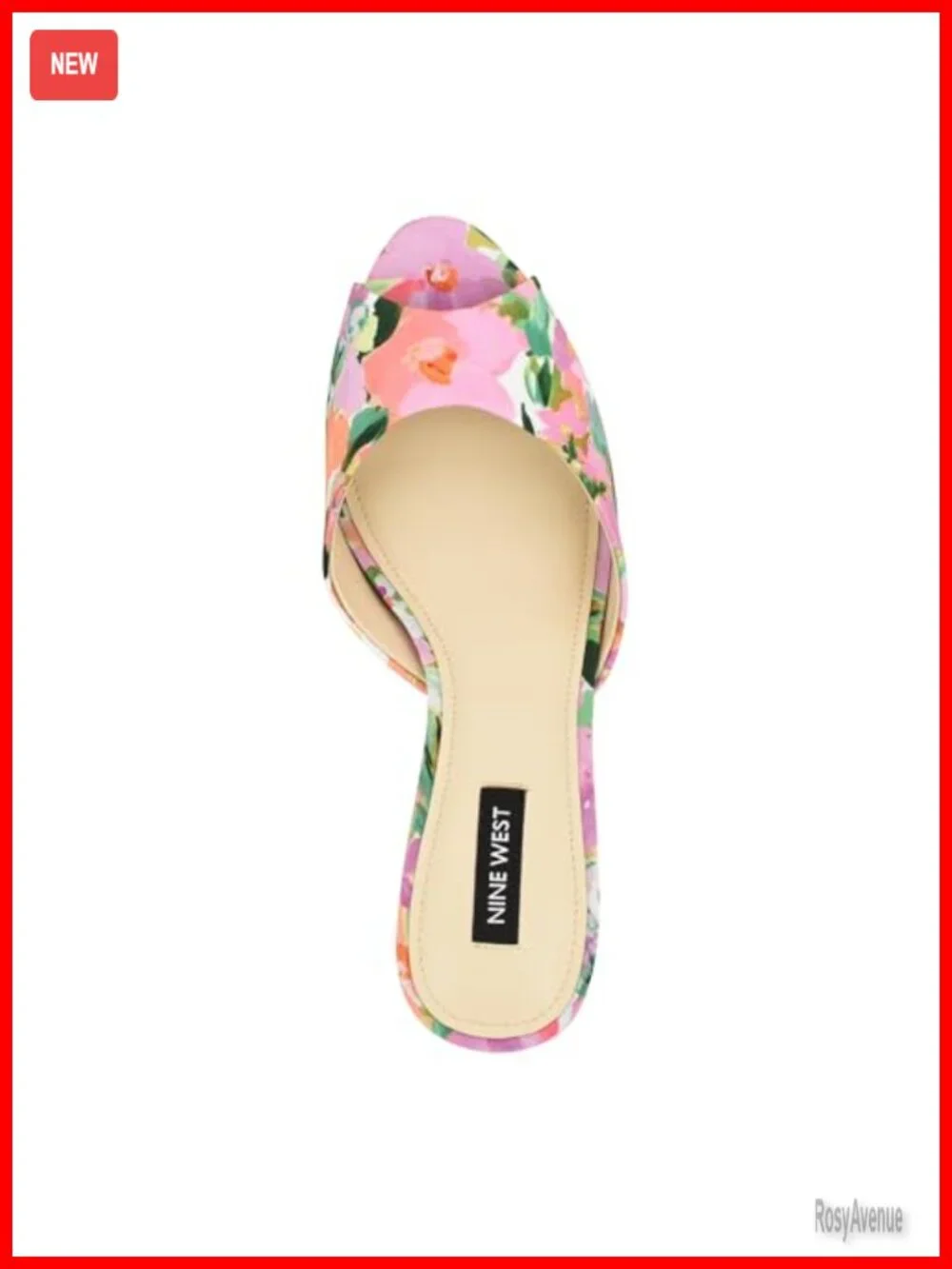 Peep Toe Kitten Heel Slide Sandals - Slip On Dressy Heels